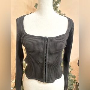 Zara L black long sleeve